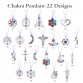 2016 New Natural Stone Reiki Chakra Pendant Necklace Women Healing Crystals Moon Necklaces Semi-Precious Stone Jewelry 22 Design