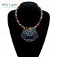 2016 New women bohemia necklace&pendants multicolor statement choker necklace za antique tribal ethnic boho jewelry mujer bijoux