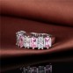 Top quality fashion design silver ring with beautiful Zircon in a  party style 