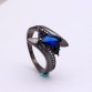 Black gun jewellery drop shipping royal blue purple rainbow crystal cz zircon jewelry women Engagement Rings us size 6 7 8 9 1032667791684