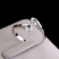 Brand CZ Diamond Jewelry Wedding Rings for women open Rose gold plated Crystal rings female anel bijoux gifts top quality1654751400