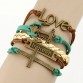Charm Vintage Multilayer Charm Leather Bracelet Women Owl Cross Believe Bracelets Cheap Statement Jewelry Lady Best Friends Gift32276599465
