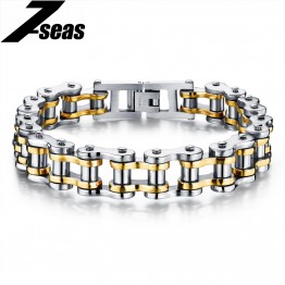 Cool Men Biker Bicycle Motorcycle Chain Men's Bracelets & Bangles Fashion 4 Color 316L Stainless Steel Jewelry,JM781J