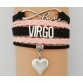 Drop Shipping Infinity Love 12 Constellation Bracelets- Aries/Taurus/Gemini /Cancer /Virgo /Scorpio/Pisces Zodiac Sign Bracelets32719032260