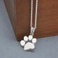 Fashion Cute Pets Dogs Footprints Paw Chain Pendant Necklace Necklaces & Pendants Jewelry for Women Sweater necklace32777287585