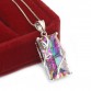 Huge 16ct Genuine Natural Fire Rainbow Mystic Topaz Pendant Charm Solid 925 Sterling Silver Vintage Fashion Women Jewelry 201632296659144