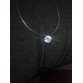 Invisible Line Colorful Zircon Choker Necklace, White, Pink or Blue, New Fashion Jewelry - Cute Gift