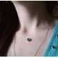 Invisible Line Colorful Zircon Choker Necklace, White, Pink or Blue, New Fashion Jewelry - Cute Gift