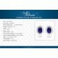 JewelryPalace Princess Diana William Kate Middleton's 1.5ct Created Blue Sapphire Stud Earrings Pure 925 Sterling Silver Jewelry