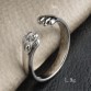 Kittenup Cute Dog Cat Paw Ring for women New Fashion Silver Plated Claw Jewelry32787505002