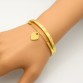 Luxury Famous Brand Jewelry Pulseira Stainless Steel Bracelet & Bangle Gold Plated Heart  Love Tag Bracelet Jewelry For Women32667611387