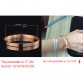 Luxury Stainless Steel Cuff Bracelets&Bangles Top Gold Plated Brand CZ  Crystal Buckle Love Charm Bracelet For Women Jewelry Hot
