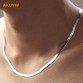 Ms. 2016 new silver necklace flat snake bone chain men domineering fashion high quality jewelry 45CM-50CM32672342150