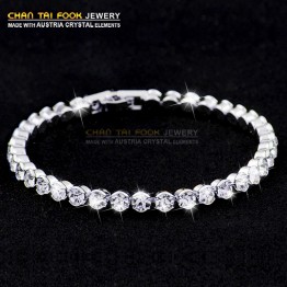 New women fashion CZ diamond bead charm bracelets & bangles Luxury Romantic bracelet Wedding Jewelry Gift