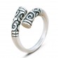 The new Thai silver ring restoring ancient ways is popular men and women high-grade iron ring Great opening ring tail ring