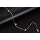 Stainless Steel Anklets, Exquisite Flash Rose Gold Ornaments 