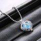 pendant necklaces Heart silver Plated Hollow out Aromatherapy Locket Essential Oil Felt Balls Diffuser Cage Perfume Lockets32659602458