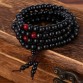 pulseras 108 beads 8mm Natural Sandalwood Buddhist Buddha Wood Prayer Bead Mala Unisex Men bracelets & bangles jewelry bijoux